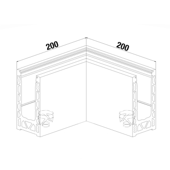 inside/outside corner - Model 1010 CAD Drawing